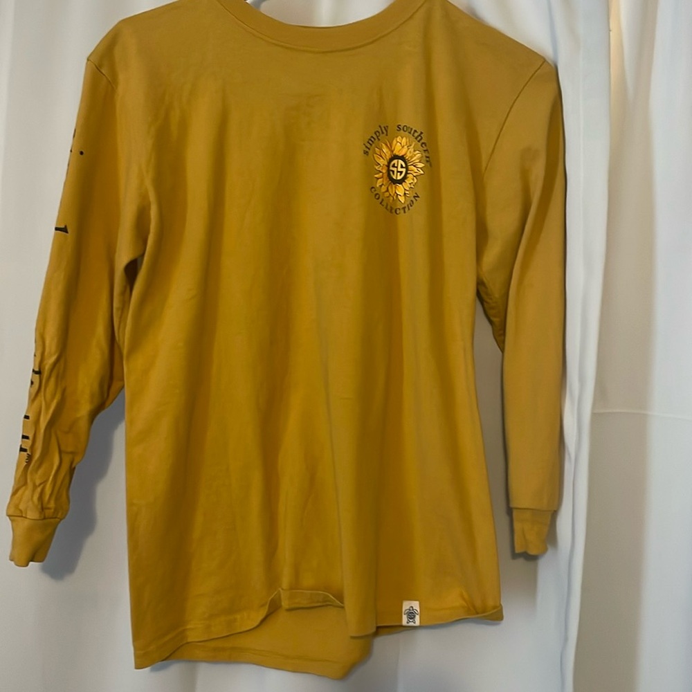 Yellow simply southern shirt (youth meduim)